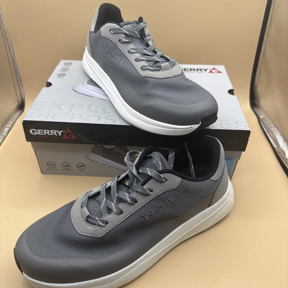 Gerry Creston Sneaker Men Size 13 Gray Mesh Lightweight Breathable